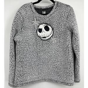 Disney Tim Burton’s The Nightmare Before Christmas Gray Sleepwear Sweater Large